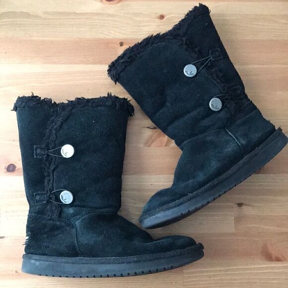 Koolaburra boots by Ugg black button up boots - Picture 1 of 10